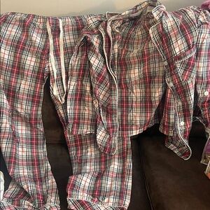 Victoria's Secret Red Plaid Pajama Set